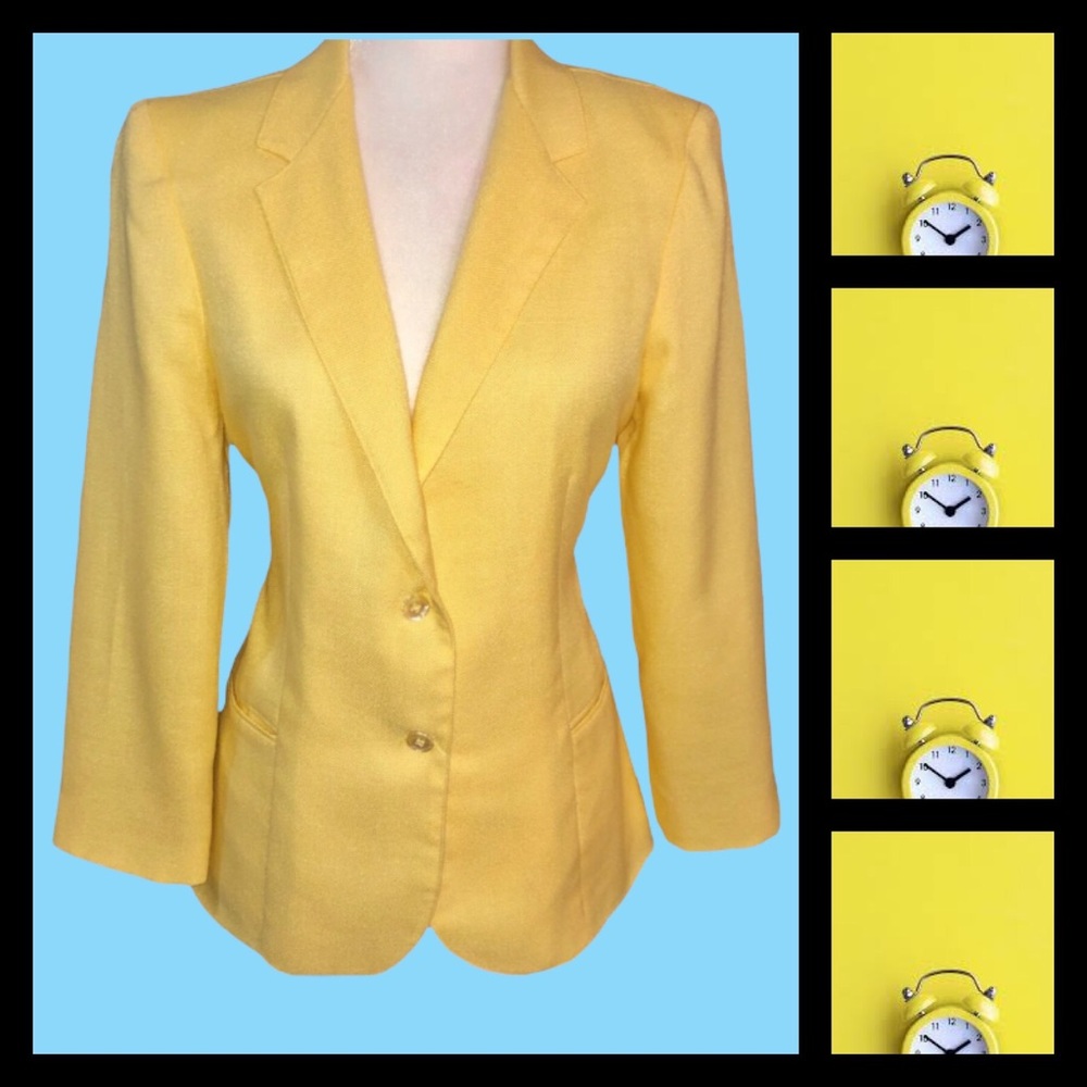 Vintage Dimension V (5 five) Yellow Blazer